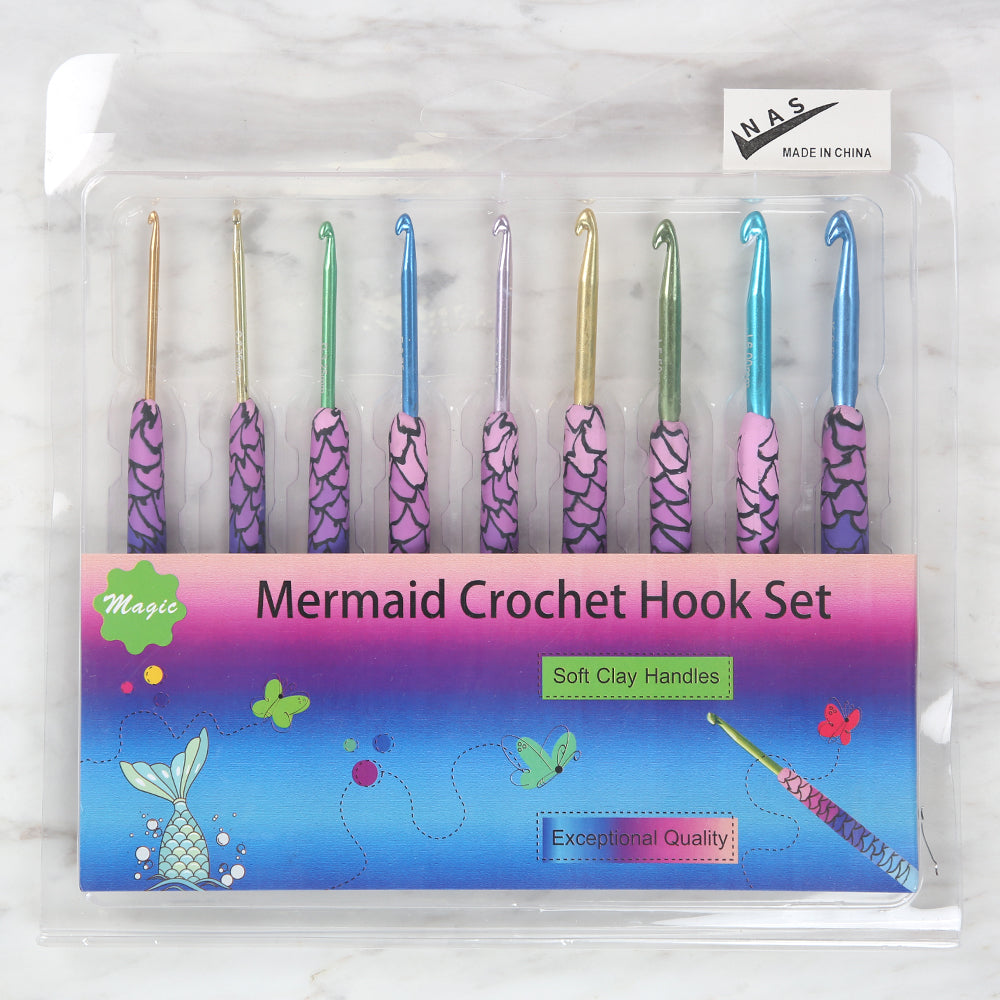 Nas Desenli Yün Tığ Seti 9 Adet